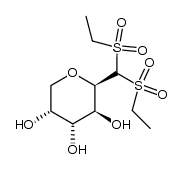 1,1-bis-ethanesulfonyl-2,6-anhydro-1-deoxy-D-glucitol结构式