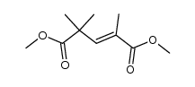 dimethyl (E)-2,4,4-trimethylpent-2-enedioate结构式
