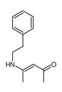 4-(2-phenylethylamino)pent-3-en-2-one结构式