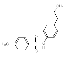 Benzenesulfonamide,4-methyl-N-(4-propylphenyl)- Structure