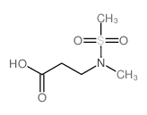 N-甲基-n-(甲基磺酰基)-beta-丙氨酸结构式