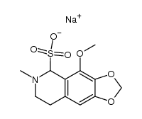 4-methoxy-6-methyl-5,6,7,8-tetrahydro-[1,3]dioxolo[4,5-g]isoquinoline-5-sulfonic acid , sodium-salt结构式