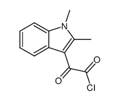 1,2-Dimethyl-α-oxo-1H-indole-3-acetyl chloride结构式