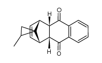 (1R,4S,4aR,9aS)-2'-methyl-1,4,4a,9a-tetrahydrospiro[1,4-methanoanthracene-11,1'-cyclopropane]-9,10-dione结构式