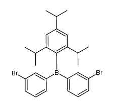 bis(3-bromophenyl)(2,4,6-triisopropylphenyl)borane结构式