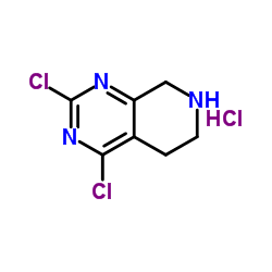 2,4-二氯-5,6,7,8-四氢吡啶并[3,4-d]嘧啶盐酸盐结构式
