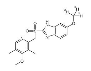 Omeprazole-d3 (sulfone) Structure