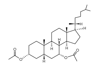 5β-cholestane 3,7-diacetate Structure