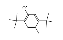 2,5-di-t-butyl-4-methylphenoxy radical结构式