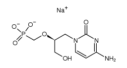 disodium salt of 1-(S)-(3-hydroxy-2-phosphonylmethoxypropyl)cytosine Structure