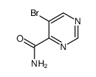 5-溴嘧啶-4-羧酰胺结构式