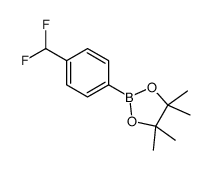 4-(二氟甲基)苯硼酸频哪醇酯结构式