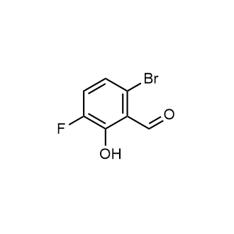 6-溴-3-氟-2-羟基苯甲醛结构式