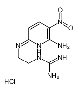N-[2-[(6-氨基-5-硝基-2-吡啶基)氨基]乙基]胍盐酸盐结构式
