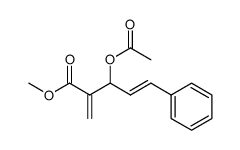 (E)-methyl 3-acetoxy-2-methylene-5-phenyl-pent-4-enoate Structure