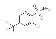 3-氯-5-(三氟甲基)吡啶-2-磺酰胺结构式