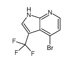 3-三氟甲基-4-溴-7-氮杂吲哚结构式