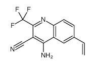 4-Amino-2-(trifluoromethyl)-6-vinylquinoline-3-carbonitrile Structure