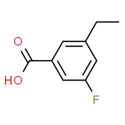 3-乙基-5-氟苯甲酸结构式