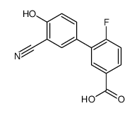 3-(3-cyano-4-hydroxyphenyl)-4-fluorobenzoic acid Structure