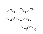 2-chloro-5-(2,5-dimethylphenyl)pyridine-4-carboxylic acid Structure