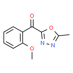 (2-Methoxy-phenyl)-(5-methyl-[1,3,4]oxadiazol-2-yl)-methanone Structure