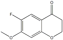 6-FLUORO-7-METHOXY-3,4-DIHYDRO-2H-1-BENZOPYRAN-4-ONE结构式