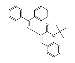 (E)-tert-butyl 2-((diphenylmethylene)amino)-3-phenylacrylate Structure