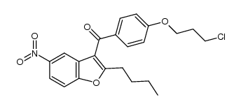 (4-(3-chloropropoxy)phenyl)(2-butyl-5-nitrobenzofuran-3-yl)methanone Structure