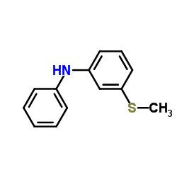 3-甲硫基-N-苯基苯胺结构式