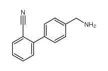 4'-氨甲基-2-氰基联苯结构式