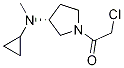 2-Chloro-1-[(R)-3-(cyclopropyl-Methyl-aMino)-pyrrolidin-1-yl]-ethanone Structure