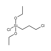 (3-chloropropyl)-diethoxy-chlorosilane结构式