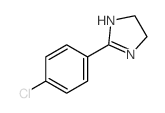 2-(4-氯苯基)-4,5-二氢-1H-咪唑结构式
