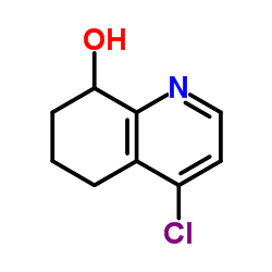 4-Chloro-5,6,7,8-tetrahydro-8-quinolinol结构式