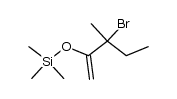 3-bromo-3-methyl-2-trimethylsiloxy-1-pentene Structure