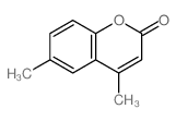 2H-1-Benzopyran-2-one,4,6-dimethyl-结构式