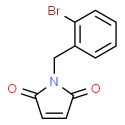 1-(2-溴苄基)-1H-吡咯-2, 5-二酮结构式