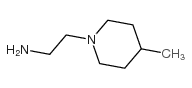2-(4-甲基-1-哌啶基)乙胺结构式