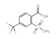 2-甲基磺酰基-4-三氟甲基苯甲酸结构式