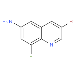 3-溴-8-氯喹啉-6-胺结构式