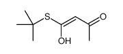 4-tert-butylsulfanyl-4-hydroxybut-3-en-2-one结构式
