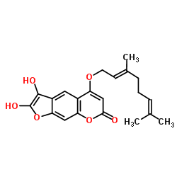 二羟基香柠檬素结构式