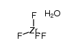 zirconium fluoride monohydrate Structure