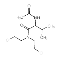 Butanamide,2-(acetylamino)-N,N-bis(2-chloroethyl)-3-methyl-结构式