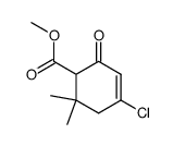 4-chloro-6,6-dimethyl-2-oxo-cyclohex-3-enecarboxylic acid methyl ester结构式