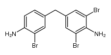 4,4'-Diamino-3,3',5-tribromo-diphenylmethane Structure
