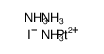 azane,platinum(2+),diiodide Structure