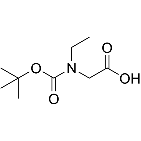 Boc-N-乙基甘氨酸结构式