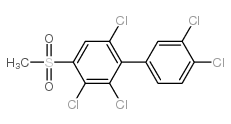 4-甲基磺酰基-2,3,3’,4’,6-五氯联苯结构式